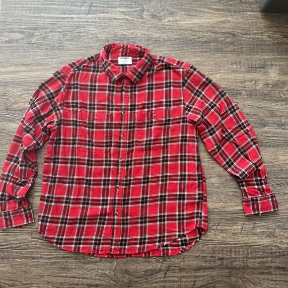 Old Navy Other - Old Navy Flannel Plaid LS Shirt Mens XL Multicolor Classic Regular Fit Button Up